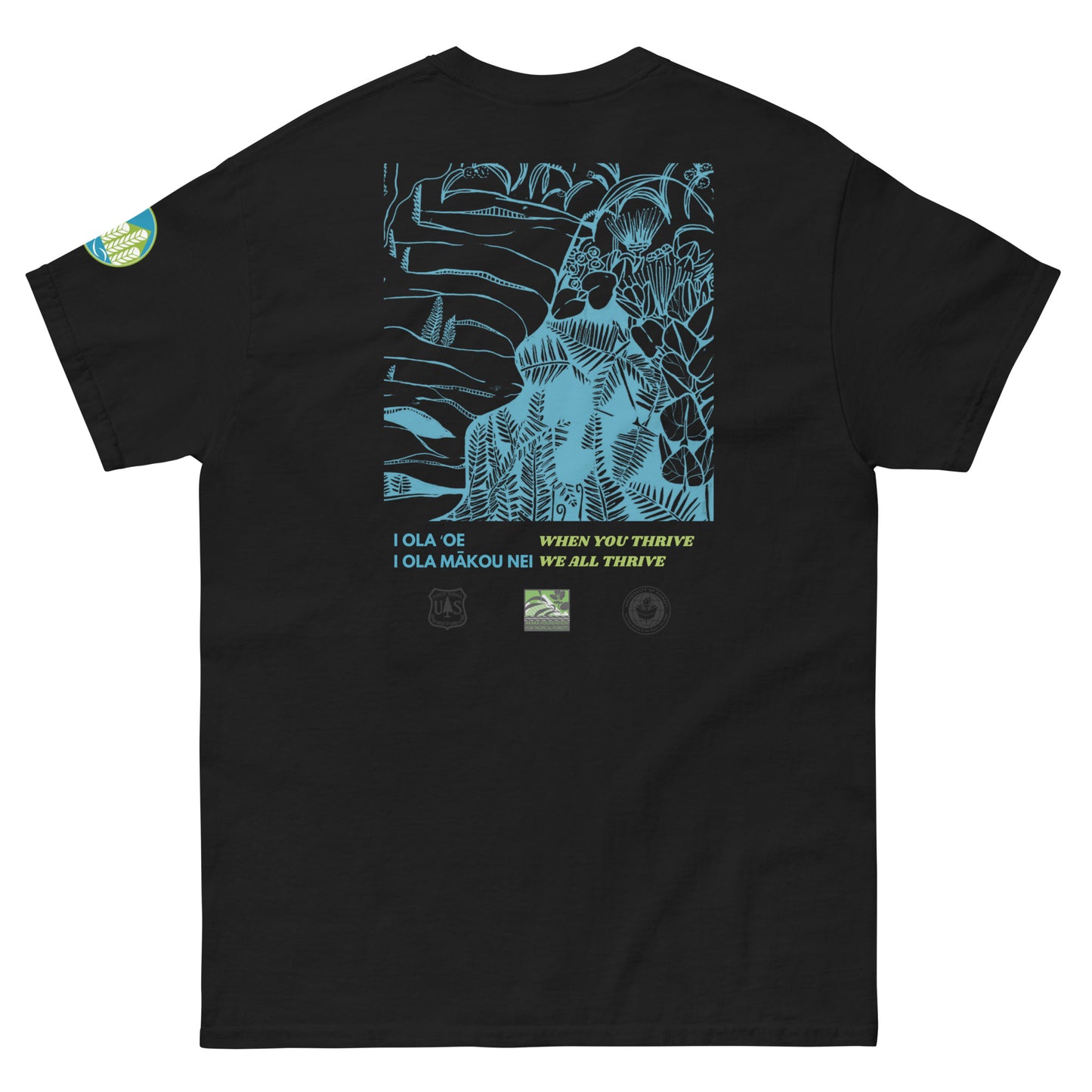 Pilina ʻĀina Tee back, black